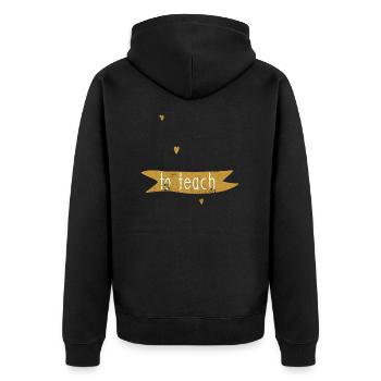 ENSEIGNANT ENSEIGNANT GRAND CŒUR DISANT CADEAU - Veste à capuche bio Premium Unisexe - noir - Dos - Nico (187cm)