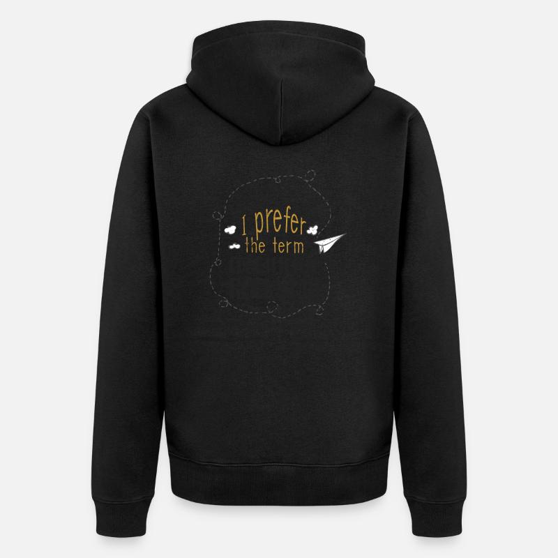 BILDUNG ROCKER LEHRER ROCK LEHRERIN STAR GESCHENK - Unisex Premium Bio Zip Hoodie - Schwarz