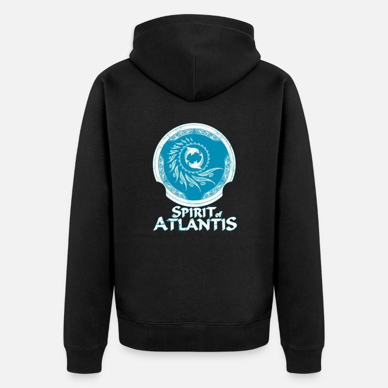 Dauphins - Veste à capuche bio Premium Unisexe - noir