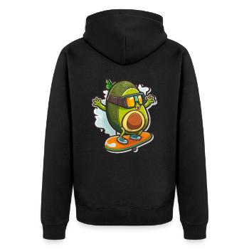 Style de pente - Veste à capuche bio Premium Unisexe - noir - Dos - Nico (187cm)