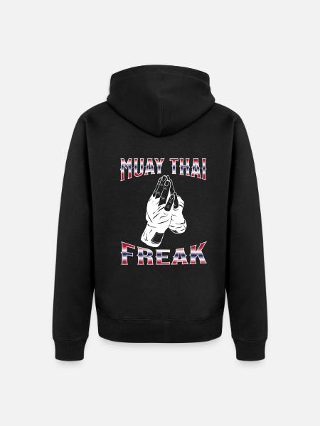 Muay Thaï Boxe Muay Thaï - Veste à capuche bio Premium Unisexe - noir