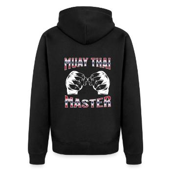 Muay Thaï Boxe Muay Thaï - Veste à capuche bio Premium Unisexe - noir - Dos - Nico (187cm)