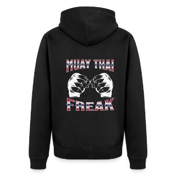 Muay Thaï Boxe Muay Thaï - Veste à capuche bio Premium Unisexe - noir - Dos - Nico (187cm)