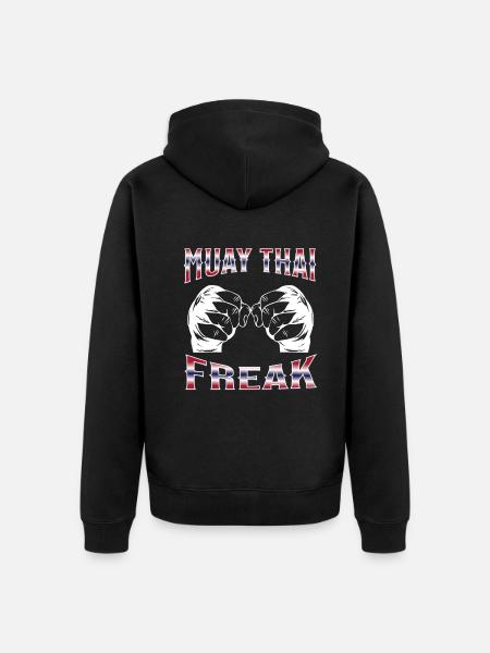 Muay Thai Boxing Muay Thai - Unisex Premium Organic Zip Hoodie - black