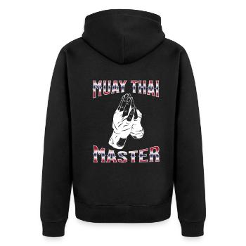 Muay Thaï Boxe Muay Thaï - Veste à capuche bio Premium Unisexe - noir - Dos - Nico (187cm)