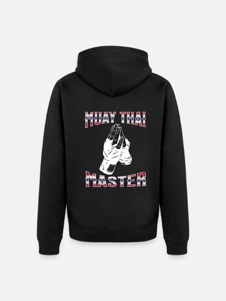 Muay Thai Boxing Muay Thai - Unisex Premium Organic Zip Hoodie - black
