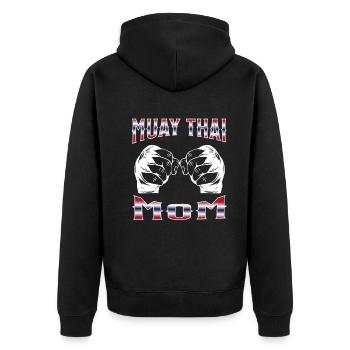Muay Thaï Boxe Muay Thaï - Veste à capuche bio Premium Unisexe - noir - Dos - Nico (187cm)