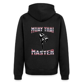 Muay Thaï Boxe Muay Thaï - Veste à capuche bio Premium Unisexe - noir - Dos - Nico (187cm)