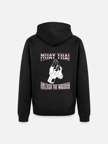 Muay Thai Boxing Muay Thai - Unisex Premium Organic Zip Hoodie - black
