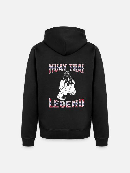 Muay Thaï Boxe Muay Thaï - Veste à capuche bio Premium Unisexe - noir