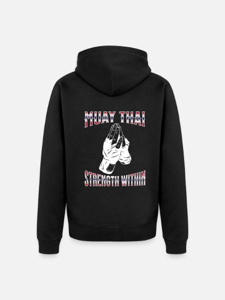 Muay Thaï Boxe Muay Thaï - Veste à capuche bio Premium Unisexe - noir