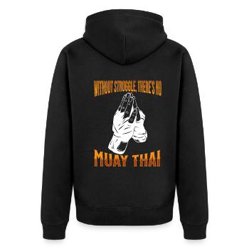 Muay Thai Boxe Muay Thai - Veste à capuche bio Premium Unisexe - noir - Dos - Nico (187cm)
