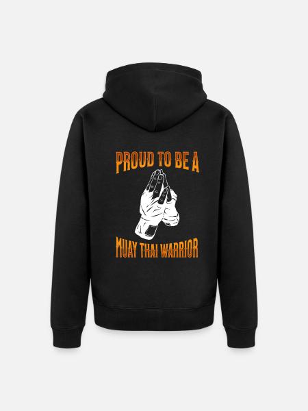 Muay Thai Boxing Muay Thai - Unisex Premium Organic Zip Hoodie - black