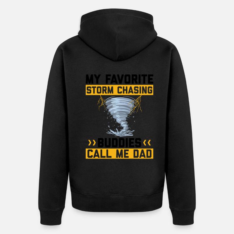 Sturmjäger Sprüche - Unisex Premium Bio Zip Hoodie - Schwarz