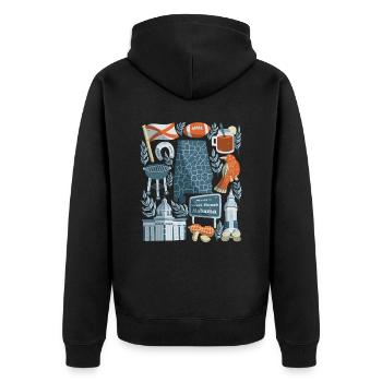 Alabama - Veste à capuche bio Premium Unisexe - noir - Dos - Nico (187cm)