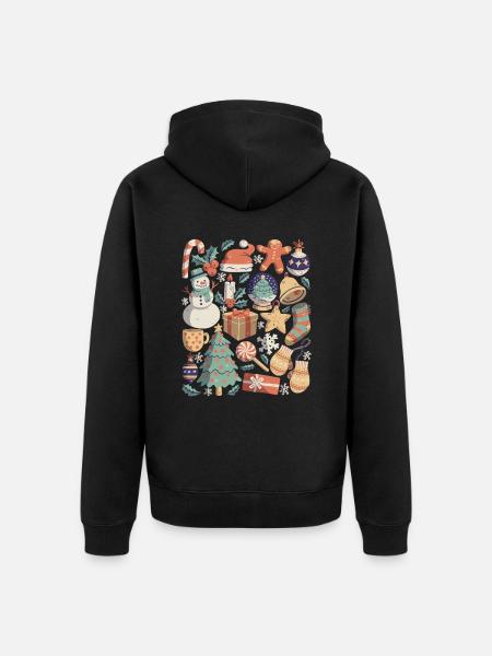 Noël - Veste à capuche bio Premium Unisexe - noir