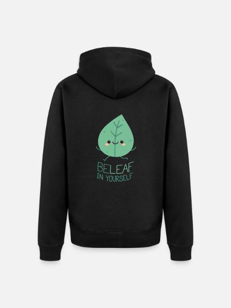 Croyez en vous ! - Veste à capuche bio Premium Unisexe - noir
