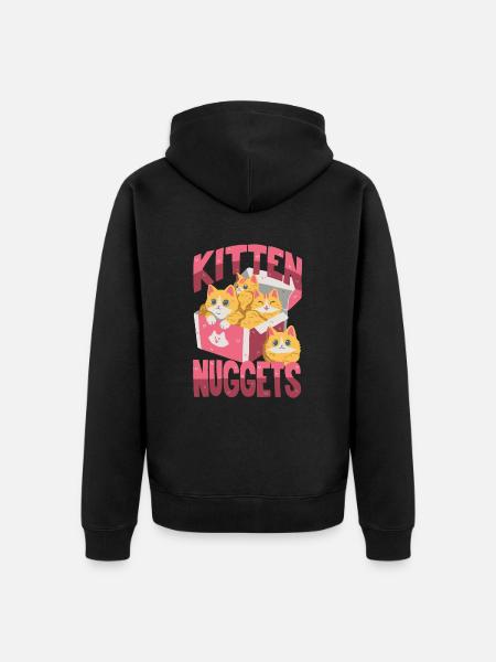 Kitten Nuggets - Unisex Premium Organic Zip Hoodie - black