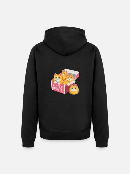 Kitten Nuggets - Unisex Premium Organic Zip Hoodie - black