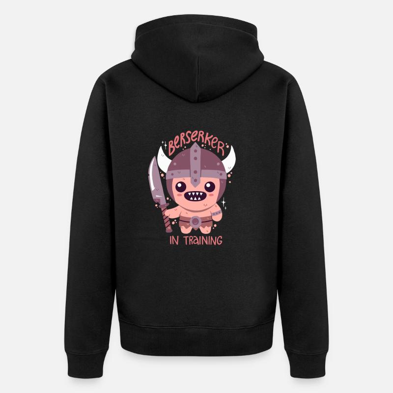 Berserker en formation - Veste à capuche bio Premium Unisexe - noir