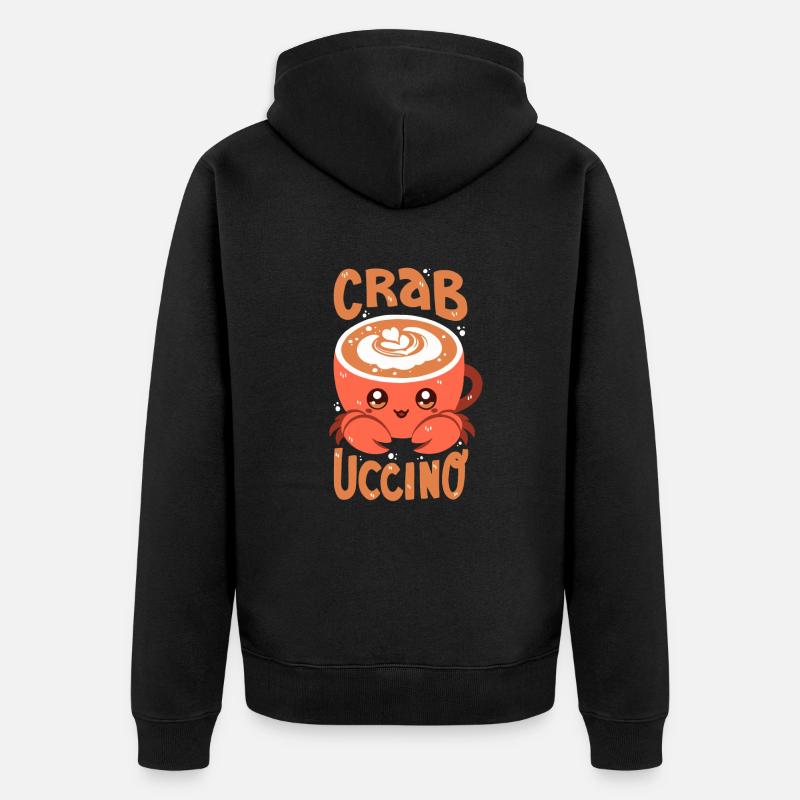 Crabuccino - Veste à capuche bio Premium Unisexe - noir