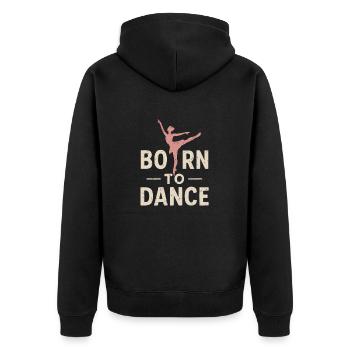 Né pour danser - Veste à capuche bio Premium Unisexe - noir - Dos - Nico (187cm)