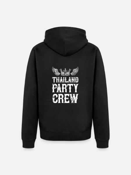 Thailand Party Vacation Crew - Unisex Premium Organic Zip Hoodie - black
