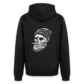 Bûcheron Crâne Bûcheron - Veste à capuche bio Premium Unisexe - noir - Dos - Nico (187cm)