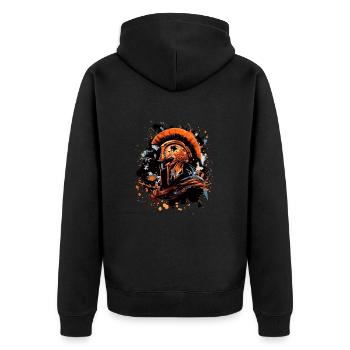 Spartan Sparta Casque Gladiator - Veste à capuche bio Premium Unisexe - noir - Dos - Nico (187cm)