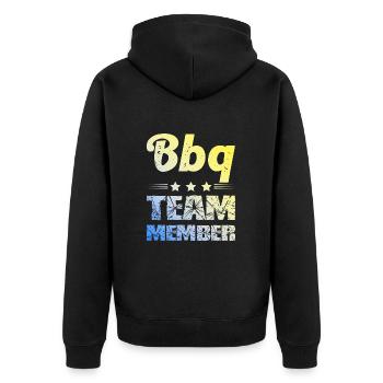 Équipe de barbecue - Veste à capuche bio Premium Unisexe - noir - Dos - Nico (187cm)