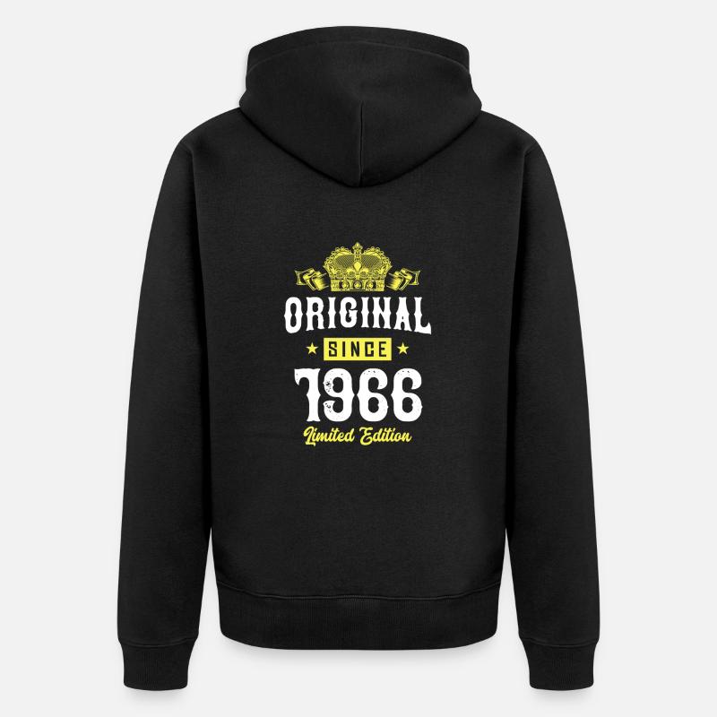 1966 Édition limitée - Veste à capuche bio Premium Unisexe - noir