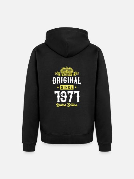 1971 Limited Edition - Unisex Premium Organic Zip Hoodie - black