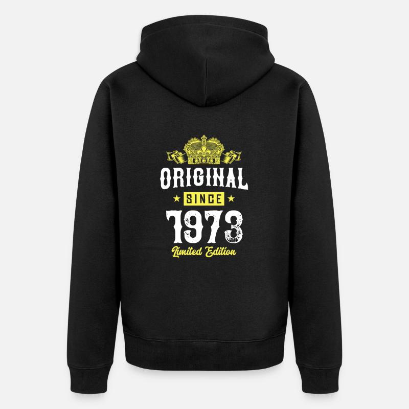 1973 Édition limitée - Veste à capuche bio Premium Unisexe - noir
