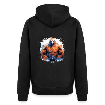 Eagle Muscles Musculation Bête - Veste à capuche bio Premium Unisexe - noir - Dos - Nico (187cm)