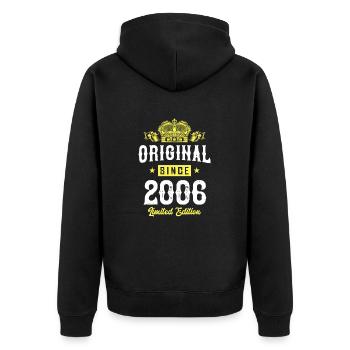 Édition limitée 2006 - Veste à capuche bio Premium Unisexe - noir - Dos - Nico (187cm)