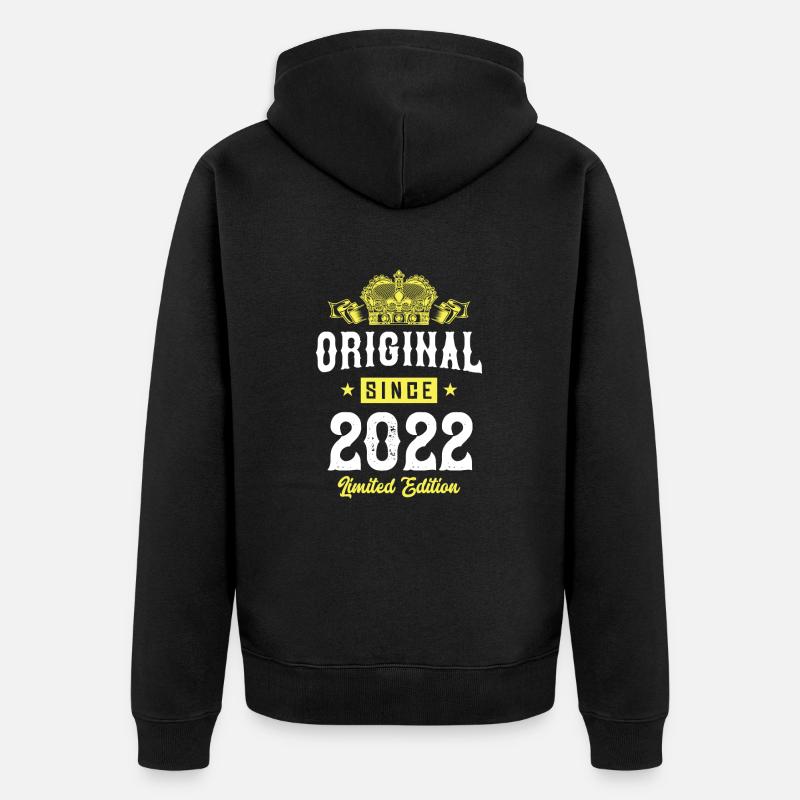 Édition limitée 2022 - Veste à capuche bio Premium Unisexe - noir