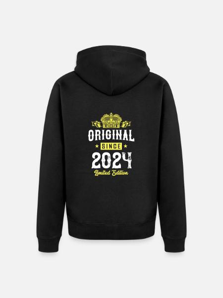 Édition limitée 2024 - Veste à capuche bio Premium Unisexe - noir