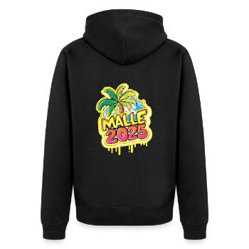 Malle 2025 Majorque - Veste à capuche bio Premium Unisexe - noir - Dos - Nico (187cm)