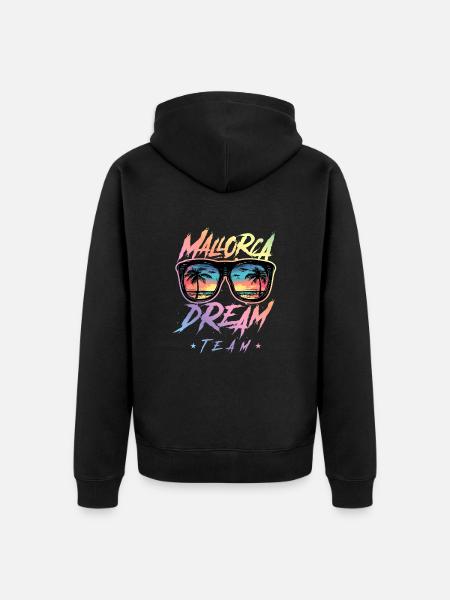 Mallorca Dream Team - Unisex Premium Organic Zip Hoodie - black