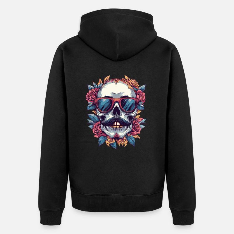 Skeleton Bachelor - Veste à capuche bio Premium Unisexe - noir