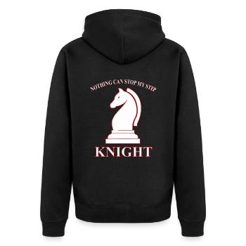 ÉCHECS DE CHEVALIER - Veste à capuche bio Premium Unisexe - noir - Dos - Nico (187cm)