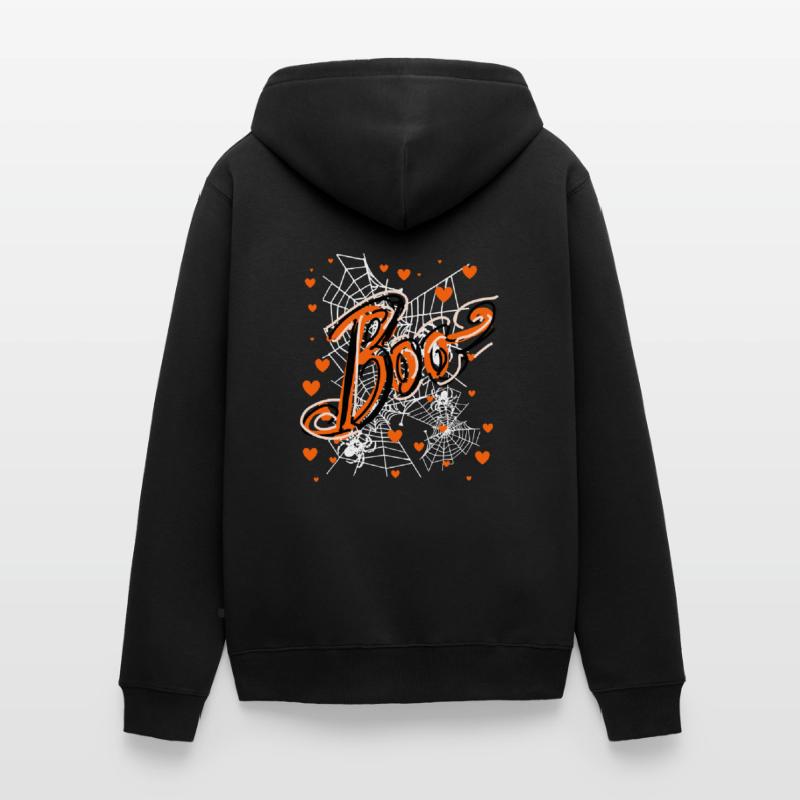 Boo,halloween,graffiti,spider web,spider web Unisex Premium Organic Zip Hoodie