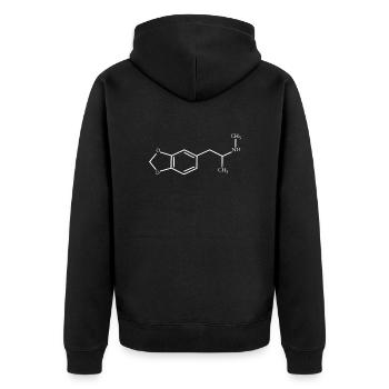 Formule MDMA - Formule chimique - Veste à capuche bio Premium Unisexe - noir - Dos - Nico (187cm)