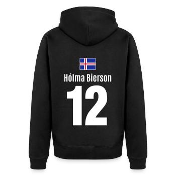 Beer drinking drinking party drunken Malle Island - Unisex Premium Organic Zip Hoodie - black - Back - Nico (187cm)