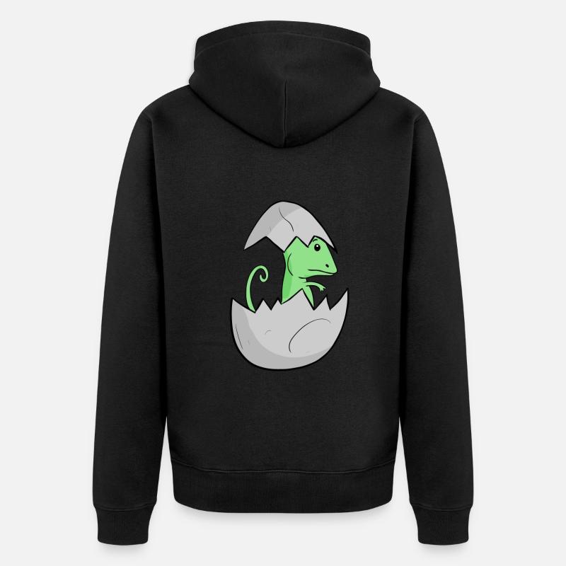 Bébé caméléon - Veste à capuche bio Premium Unisexe - noir