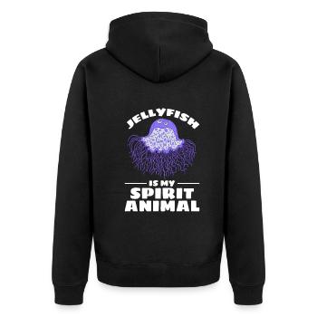 Jellyfish est mon Animal Jellyfish - Veste à capuche bio Premium Unisexe - noir - Dos - Nico (187cm)
