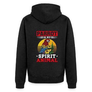 Parrot Bird lover I Parrot est mon - Veste à capuche bio Premium Unisexe - noir - Dos - Nico (187cm)