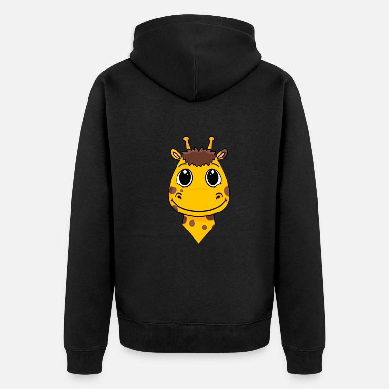 Girafe - Veste à capuche bio Premium Unisexe - noir