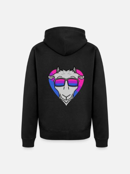 Bisexual Goat Gift - Unisex Premium Organic Zip Hoodie - black