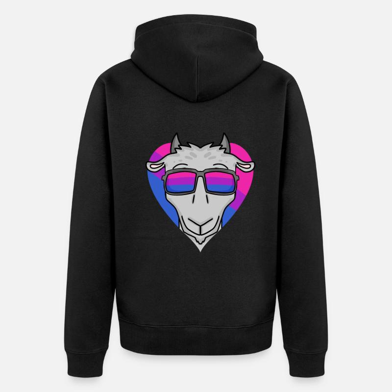Cadeau de chèvre bisexuelle - Veste à capuche bio Premium Unisexe - noir